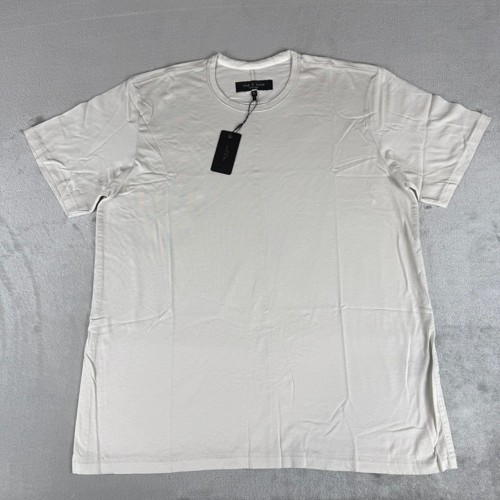 Rag & Bone Short Sleeve Tee T-Shirt Mens XXL Luna Rock Stretch Soft $98 New NWT